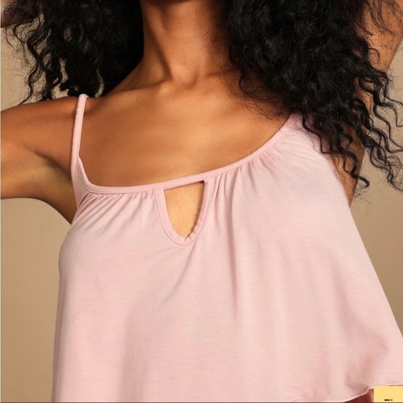 Free People Intimately Free To Be Blush Cami Crop Top - Picture 4 of 14